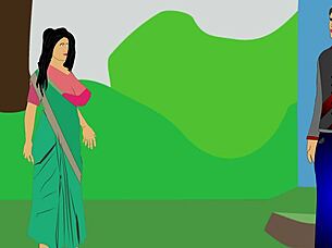 Lonely housewife seeks company in cartoon porn