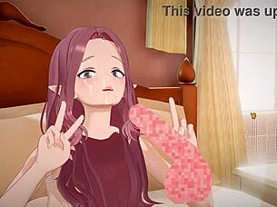 cute girl in anime gets teased part 2