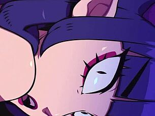 vampire girl sucks cum in hentai anime story