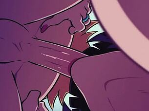 vampire girl sucks cum in hentai anime story