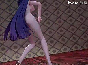 raiden mei in stockings and garter belt, wanna spank that?