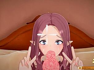 cute girl in anime gets teased part 2