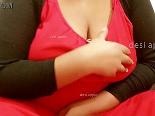 that desi indian aunty has such big boobs like a mother in law fantasy