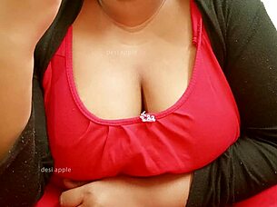 that desi indian aunty has such big boobs like a mother in law fantasy