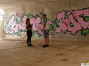 she goes for a run and i join her in the outdoor activity