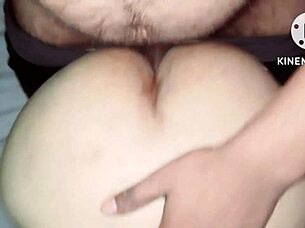 intense session in doggystyle position with girlfriend