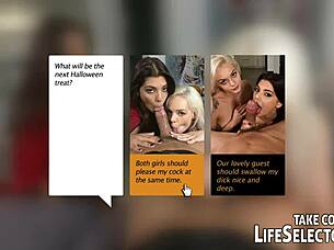 Halloween night hot with fingering and blowjob