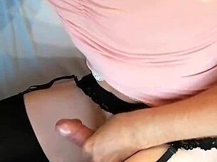 Misr4 - Sissy Takes Pink Anal Dildo Provocatively