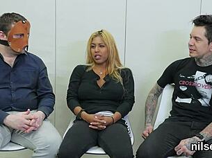 Foxy Chick Brought Into Butthole Madhouse For Awkward Therapy.