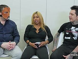 Foxy Chick Brought Into Butthole Madhouse For Awkward Therapy.