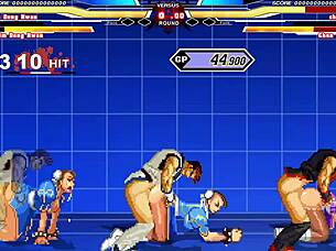 I-I love Chun-Li in this hentai scene with cumshot