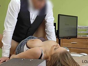 Teen Couple Has Sex On Desk Over Car Scratch