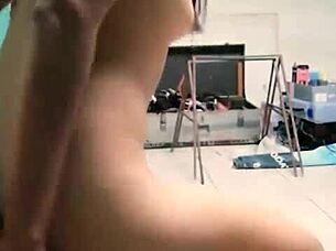 real mexican latina amateur's office chair penetration revealed