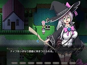 a witch of eclips lizu nude scene in hentai game rpg 02