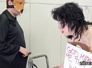 Cute Girl Endures Painful Anal Treatment