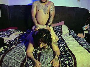 Visiting Girlfriend's House, Ends Up Fucking Mother-In-Law In Bed