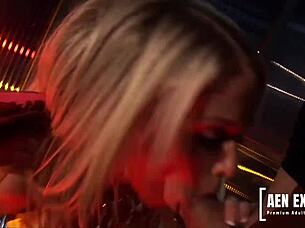 Dominants Jamie and Victoria teach naive Luna Luxx to dominate partners fiercely!