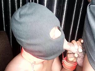 I'm gagging on my long black dick