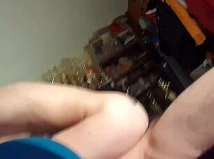 My latina freak licking big cock and ass