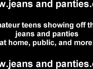 My panties peek out of skinny jeans.