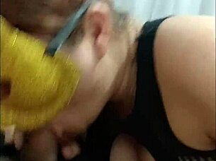 after school oral turns into deepthroat