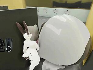 churn vector gameplay with furry masturbation