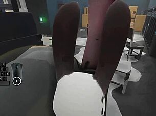 churn vector gameplay with furry masturbation