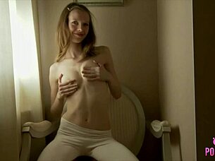 I smile as I play with my pussy and ass in panties.