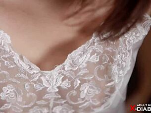 CHIERI MINAMI'S TITS BEAUTIFUL AT 45 DEGREES