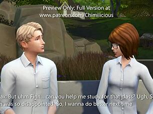 study time turns into hentai babe's sexy masturbation?