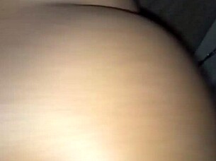 Homemade ebony Tammy displays her big black ass