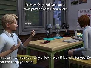 study time turns into hentai babe's sexy masturbation?