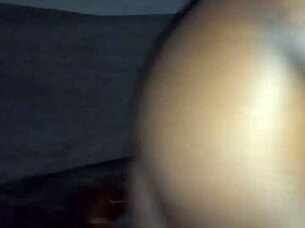 Homemade ebony Tammy displays her big black ass