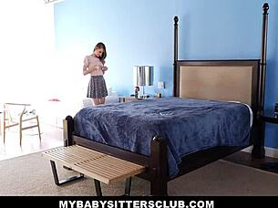 Babysitter Jillian Janson slammed by huge cock in missionary style