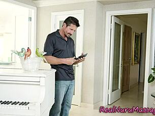 Nuru Milf Masseuse Gets Banged Doggy Style With Big Cock In High Definition.