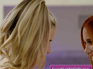 sexy hot lesbian babes haley reed and madison morgan, wanna kiss and lick deep?