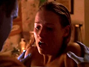 tania saulnier in sexy shower scene