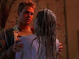 tania saulnier in sexy shower scene