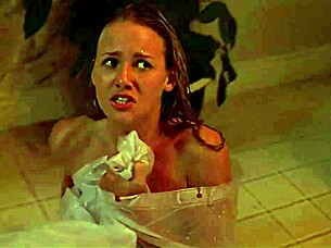 tania saulnier in sexy shower scene