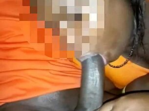 suckin his cock while hes driving pt 3 public fetish ebony outdoor deepthroat caribbean