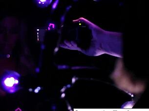 Samantha Saint Gets Off in Super Hot Black Light Solo