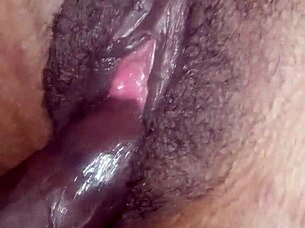 Feeling The Wet Pussy With Big Black Cock Close Up