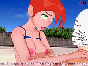 Grown Gwen Tennyson Bikini Sex on the Beach 3D Hentai Fantasy