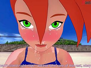 Grown Gwen Tennyson Bikini Sex on the Beach 3D Hentai Fantasy