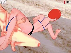 Grown Gwen Tennyson Bikini Sex on the Beach 3D Hentai Fantasy