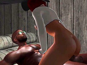 out of control second life x-rated porn starring debi whitfield and marcus strong in interracial monster cock action