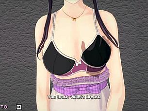 Di Kelas Harem Khusus, Violet Ikut Adegan Anime Detail dengan Karakter Kartun di Kelas