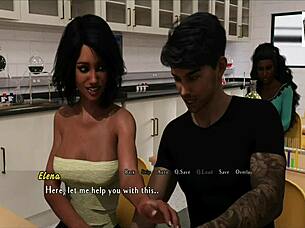 i'm intertwined with elenor in this hentai adventure