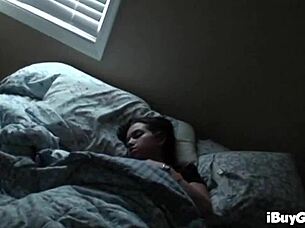 Why does this teen chew gum off my sack while sucking balls?