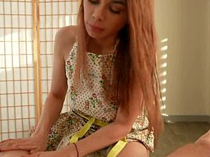 Watch this oiled beauty ride!